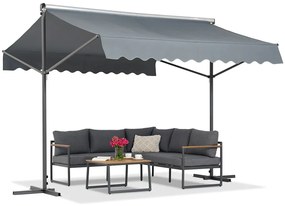 Vrijstaande luifel Parla 3x3 m antraciet Garden Point