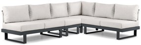 Hoek loungeset 6 personen Aluminium Grijs Lifestyle Garden Furniture Lorenzo