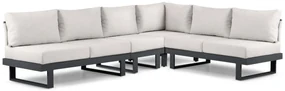 Hoek loungeset 6 personen Aluminium Grijs  Lifestyle Garden Furniture Lorenzo