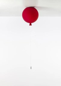 Brokis -   Plafondlamp  Memory Rood geëtst / Zilver  Glas