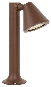 Modern buiten paaltje roestbruin 30 cm IP44 verstelbaar - Ciara
