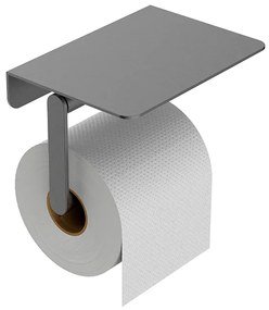 Mueller Hilton toiletrolhouder met planchet gunmetal