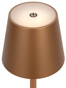 Set van 2 buiten tafellampen goud incl. LED en dimmer oplaadbaar - Janet Modern IP44 Buitenverlichting Lamp