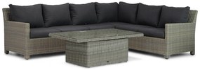 Dining Loungeset 6 personen Wicker Taupe  Garden Collections Lusso/Hamilton