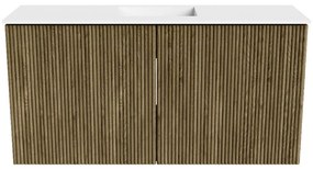 Mondiaz Joya 80cm toiletmeubel dusk met wastafel faye midden zonder kraangat talc