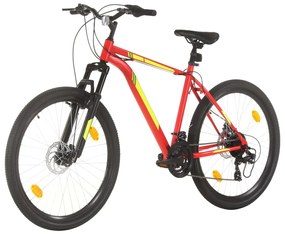 vidaXL Mountainbike 21 versnellingen 27,5 inch wielen 50 cm frame rood