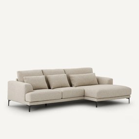 XL hoekbank rechts van badstof, MARSILE