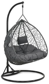 Tuin hangstoel Rosario met frame Garden Point antraciet