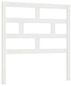 vidaXL Hoofdbord 96x4x100 cm massief grenenhout wit