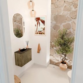 Mondiaz Joya 50cm toiletmeubel dusk met wastafel faye links 1 kraangat urban