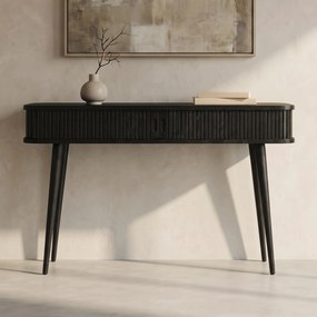 Zuiver Barbier Black Zwarte Design Sidetable - 120 X 35cm.