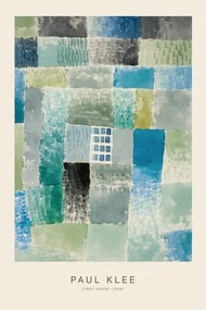 Kunstreproductie First House (Special Edition) - Paul Klee, (26.7 x 40 cm)
