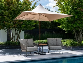 4 Seasons Vivenda stokparasol 270x270 cm. - beach/woodlook
