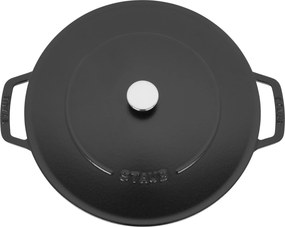 Staub Braisers Sauteerpan Chistera 28 cm / 3,7 l, Zwart - Braisers - Staub
