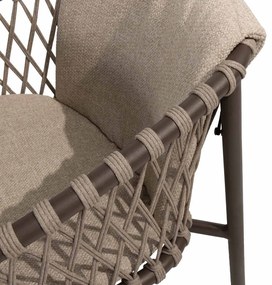 4 Seasons Outdoor Allora tuinset terre met Prado tafel met keramisch blad 240 cm Tuinset   beige weerbestendig