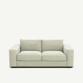 Compacte 3-zitsbank in stonewashed fluweel, SKANDER