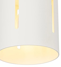 Design plafondlamp wit met lichteffect - Yana Design E27 cilinder / rond Binnenverlichting Lamp