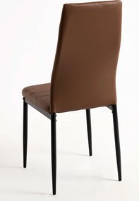 Set 4 Lauter Kunstlederen Stoelen