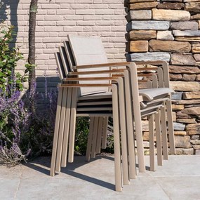 4 Seasons Cortina tuinstoel stapelbaar - latte