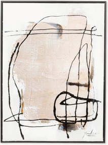 Handbeschilderd ingelijst canvasdoek Dust