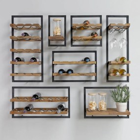 DTP Home Winemate Natural Type C Wijnflessen Rek - 50x25x35cm.