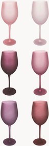 Rode wijnglazen Happy Hour, 6-delig