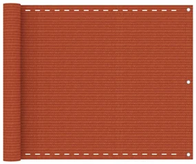 vidaXL Balkonscherm 75x600 cm HDPE oranje