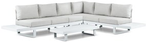 Hoek loungeset 6 personen Aluminium Wit  Lifestyle Garden Furniture Lorenzo