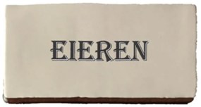 Terre d'Azur Cocina wandtegel met decor eieren 15x7,5cm creme