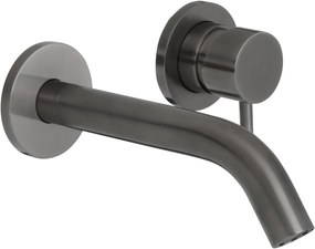 Saqu Eurotrend 2-gats inbouw wastafelmengkraan inclusief inbouwdeel gunmetal PVD