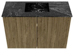Mondiaz Joya DLux 60cm toiletmeubel dusk met wastafel faye midden 1 kraangat lava