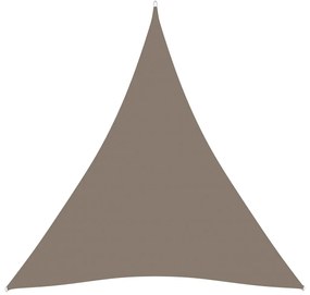 vidaXL Zonnescherm driehoekig 5x5x5 m oxford stof taupe