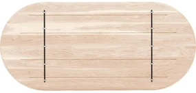 Goossens Excellent Eettafel Floyd, Semi rond 220 x 100 cm