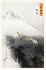 Kunstreproductie Ryū shōten, Japanese Dragon (Vintage Japandi) - Ogata Gekko