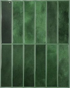 Tegelsticker Piastrelle Groen - 29 cm x 22.9 cm x 0.11 cm | 0.07 kg | Paneli zelfklevende steenstrips