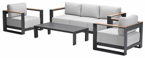 Garden Impressions Malakka loungeset 4-delig - valley sand