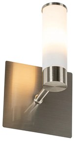 Moderne badkamer wandlamp staal IP44 - Bath