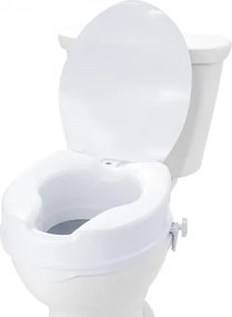 VEVOR Verhoogde toiletzitting, 10 cm, draagvermogen 136 kg, universele verhoogde toiletzitting, schroefstangvergrendeling, met toiletzitting, voor gehandicapten, patiënten en zwangere vrouwen