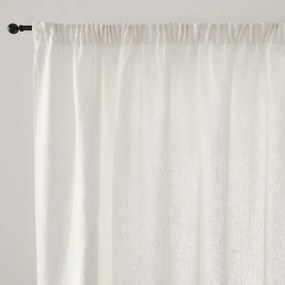 Breed gewassen linnen gordijn Onega