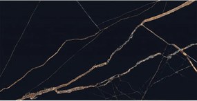 Mexen Fossil Zwarte monster van geglazuurd gerectificeerd gres G1, vloer-muur tegel, hoge glans - TL213-00-S