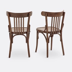 Set van 2 stoelen met spijlen, Bistro