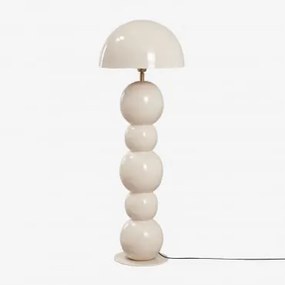 Boulia Ijzeren Vloerlamp Tapioca Beige & ↑115 Cm - Sklum