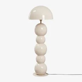 Boulia Ijzeren Vloerlamp Tapioca Beige & ↑115 Cm - Sklum