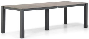 Dining Tuintafel rechthoekig 240 x 92 cm Aluminium/polywood Grijs Valley