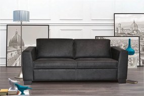 2 zitsbank - Polka - leer Colorado antraciet 01