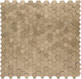 Zelfklevende Mozaïektegels Metaal | Driepas 3D Champagne | 30,5×29,6 cm | Keuken, Bad &amp; WC