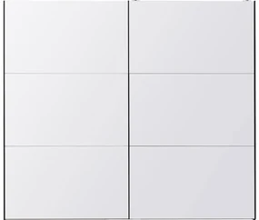 Goossens Kledingkast Easy Storage Sdk, 253 cm breed, 220 cm hoog, 2x 3 paneel glas schuifdeuren