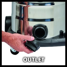 Einhell TE-VC 2025 SACL - Nat-/Droogzuiger - 25 L