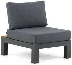 Loungeset 6 personen Aluminium/Teak Grijs Lifestyle Garden Furniture Vittoria