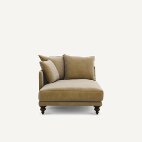 Longchair in fluweel, Lazare